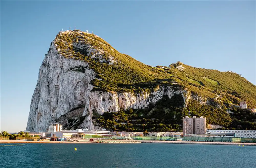 Vista del Peñón de Gibraltar..