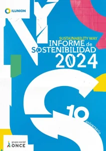 Portada del Informe de Sostenibilidad 2024 de Ilunion.