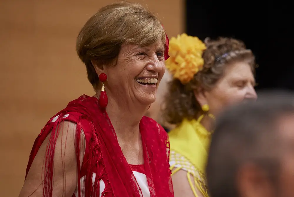 María Luisa Páez reconoce que el coro ha sido una auténtica salvación para superar su ceguera.