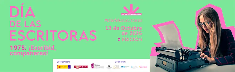 Cartel del décimo aniversario del Día de las Escritoras.