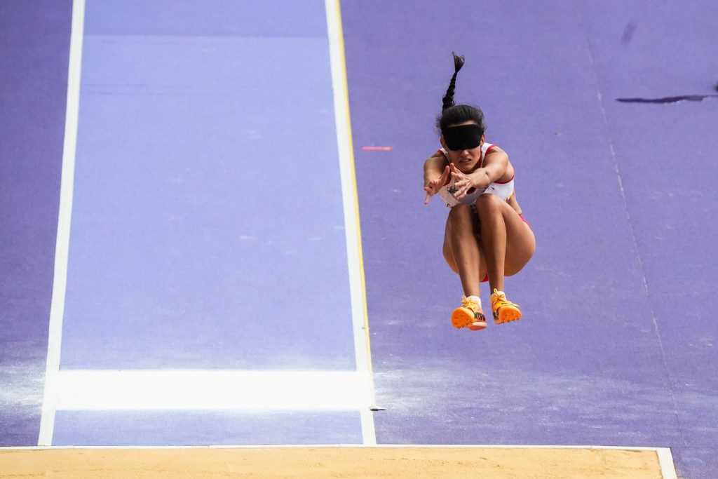 la atleta ciega Alba García 