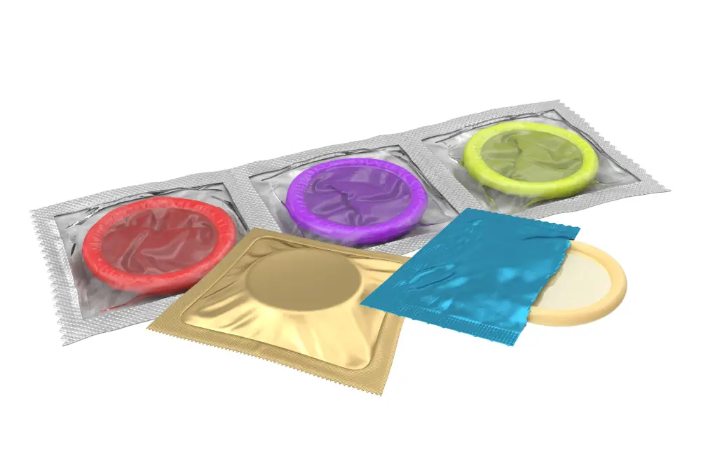 Preservativos de colores. 