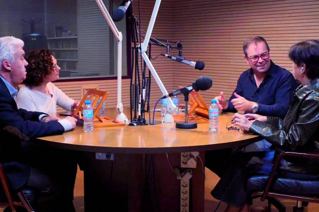 Javier Sierra, en la reunión con lectores de la ONCE.