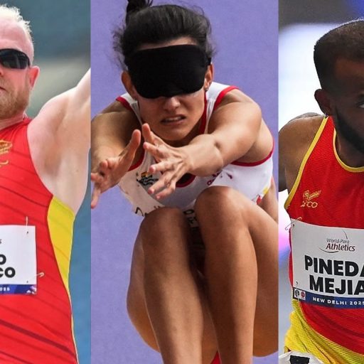 tres atletas paralímpicos españoles