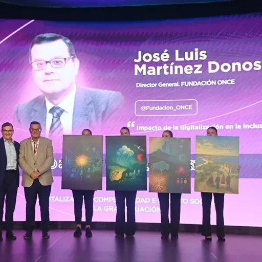 José Luis Martínez Donoso, director general de Fundación ONCE, en el encuentro AMETIC en Santander.