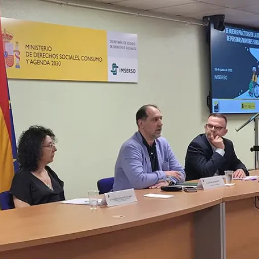 Presentación de la 'Guía de Buenas Prácticas en la Atención Sociosanitaria de Personas Mayores Sordas en Residencias'.