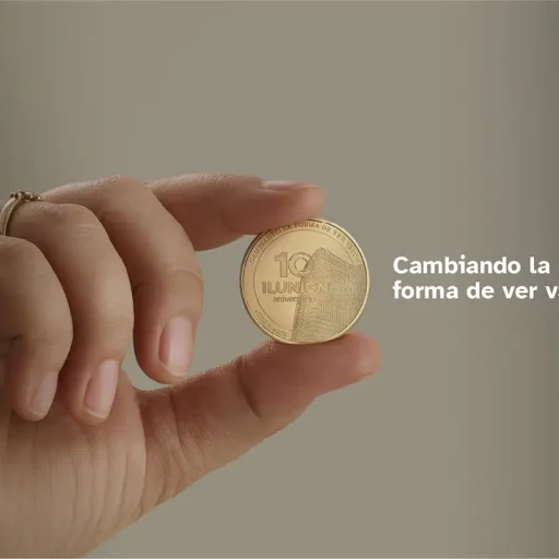 Imagen de una de las monedas de la campaña de Ilunion.