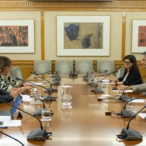 Reunión de la delegación de la PMP con los titulares del Ministerio de Derechos Sociales, Consumo y Agenda 2030 y el IMSERSO.